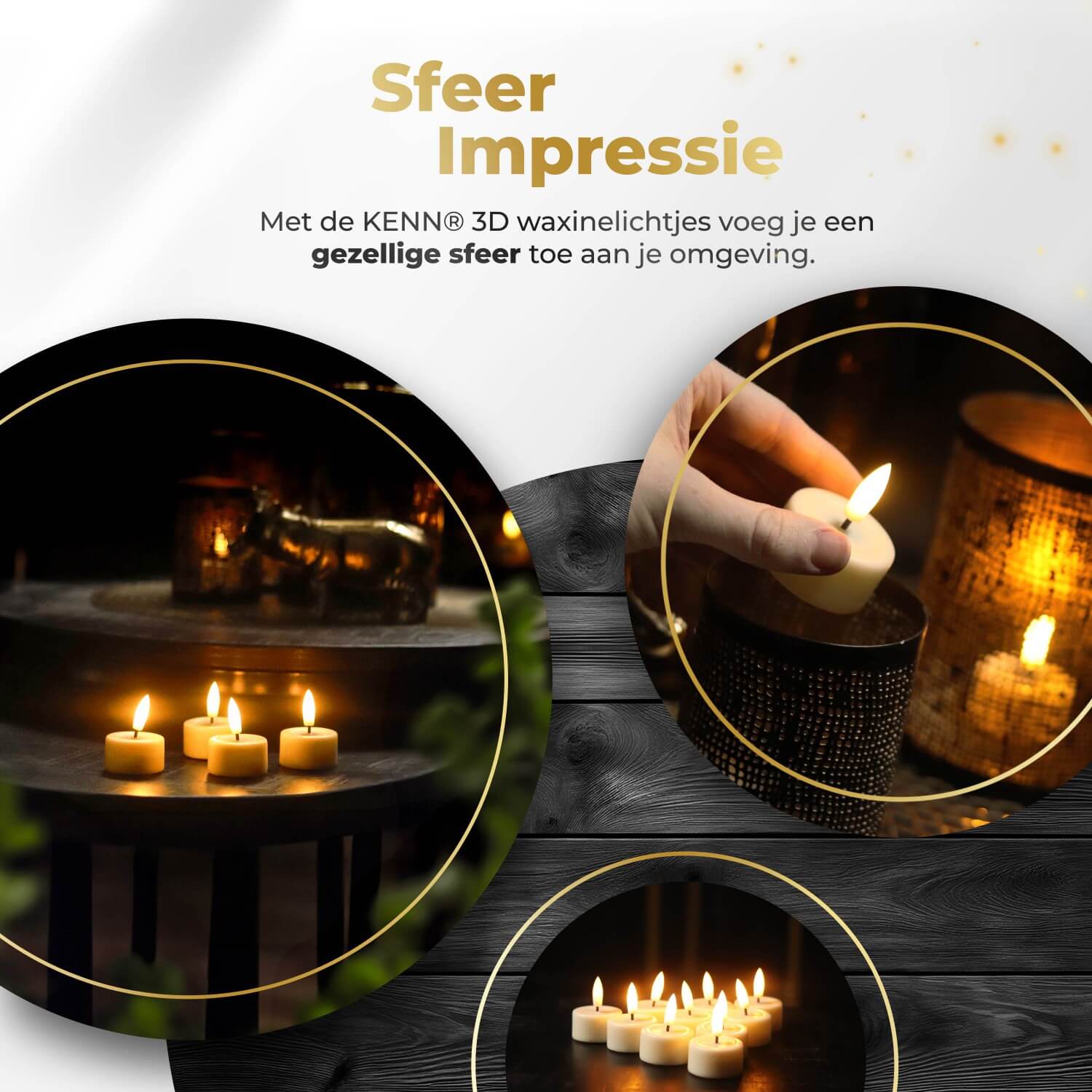 10-delige set ivoorkleurige LED waxinelichtjes op batterijen van KENN® met afstandsbediening. Deze luxe nep kaarsen – ook wel LED theelichten of battery-powered tealights genoemd – hebben een natuurgetrouwe ivoorkleur en een flikkerend warm wit vlameffect. Perfect voor sfeervolle tafeldecoratie, bruiloften, horeca, restaurants en veilig thuisgebruik zonder vuur of rook. De kaarsjes werken op CR2450 batterijen (inbegrepen) en kunnen op afstand worden bediend.
