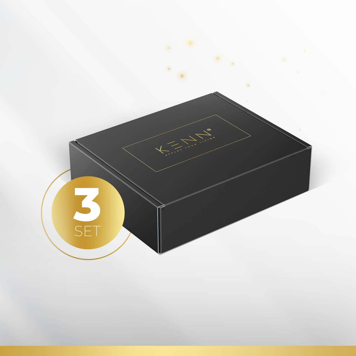 "KENN® Lichtermeer – set van 3 industriële glazen kaarsenhouders met zwarte metalen basis en zandkleurig goud glas. Stijlvol en tijdloos design dat warmte en luxe toevoegt aan je interieur. Geschikt voor verschillende kaarsformaten zoals stompkaarsen en waxinelichtjes. Gemaakt van hoogwaardig glas en metaal voor langdurig gebruik. Formaten: 15 cm, 20 cm en 25 cm hoog – ideaal als windlichten voor tafel, vensterbank of kast.
