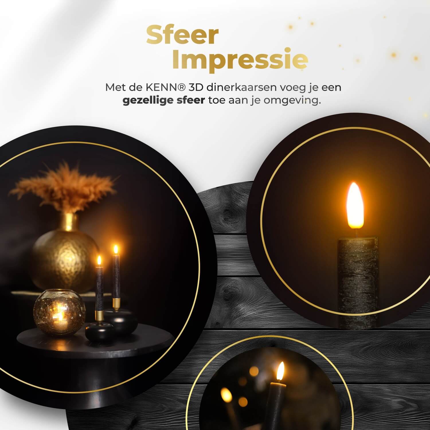 2-delige set kleine zwarte LED dinerkaarsen op batterijen van KENN® met afstandsbediening. Deze slanke nep kaarsen – ook bekend als LED kaarsen of battery-powered taper candles – zijn gemaakt van echt wax en geven een realistisch flikkerend warm wit licht. De compacte maat en diepe zwarte kleur zorgen voor een modern en stijlvol accent aan elke tafeldecoratie. Ideaal voor diners, feestdagen, horeca of sfeervolle interieurdetails. Inclusief batterijen en eenvoudig te bedienen met afstandsbediening.