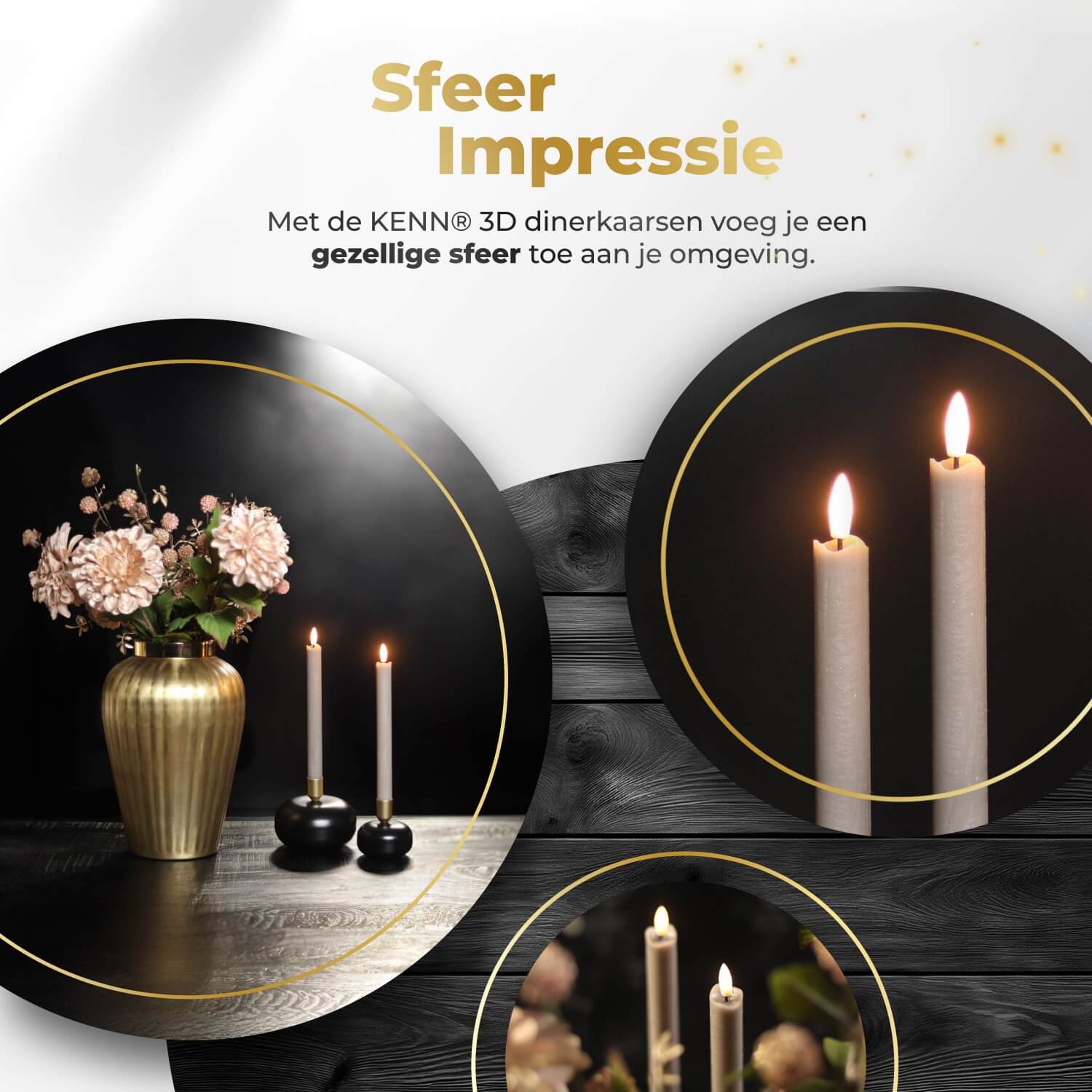 2-delige set taupekleurige LED dinerkaarsen op batterijen van KENN® met afstandsbediening. Deze stijlvolle nep kaarsen – ook bekend als LED kaarsen of battery-powered taper candles – zijn gemaakt van echt wax en geven een flikkerend warm wit licht dat lijkt op een echte vlam. De natuurlijke taupekleur zorgt voor een warme en rustige sfeer in elk interieur, perfect voor diners, bruiloften, horeca of decoratieve tafelschikking. Werkt op batterijen (meegeleverd) en afstandsbediening.