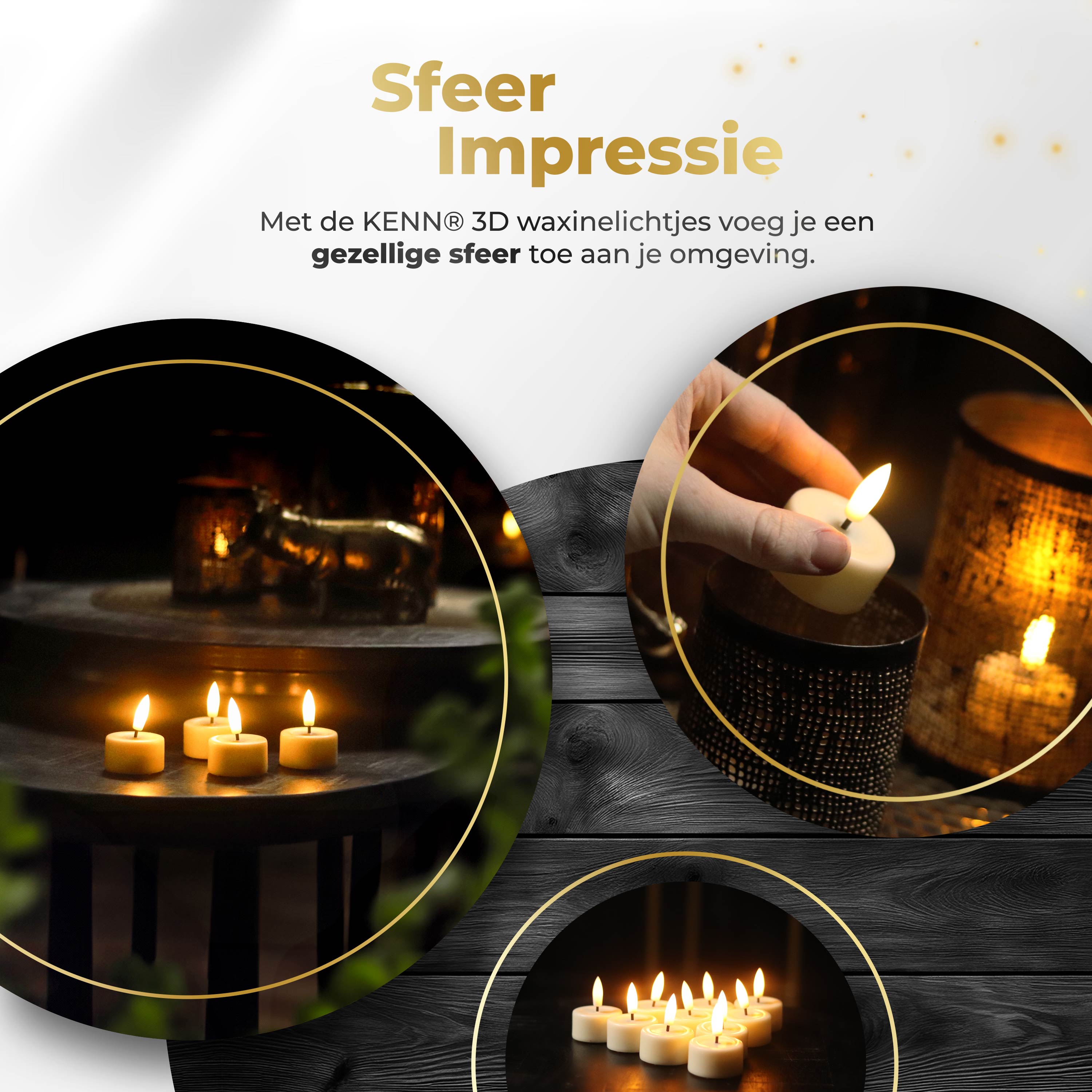 KENN® 3D Tealight - Ivory - Loose Tealight (Extension)