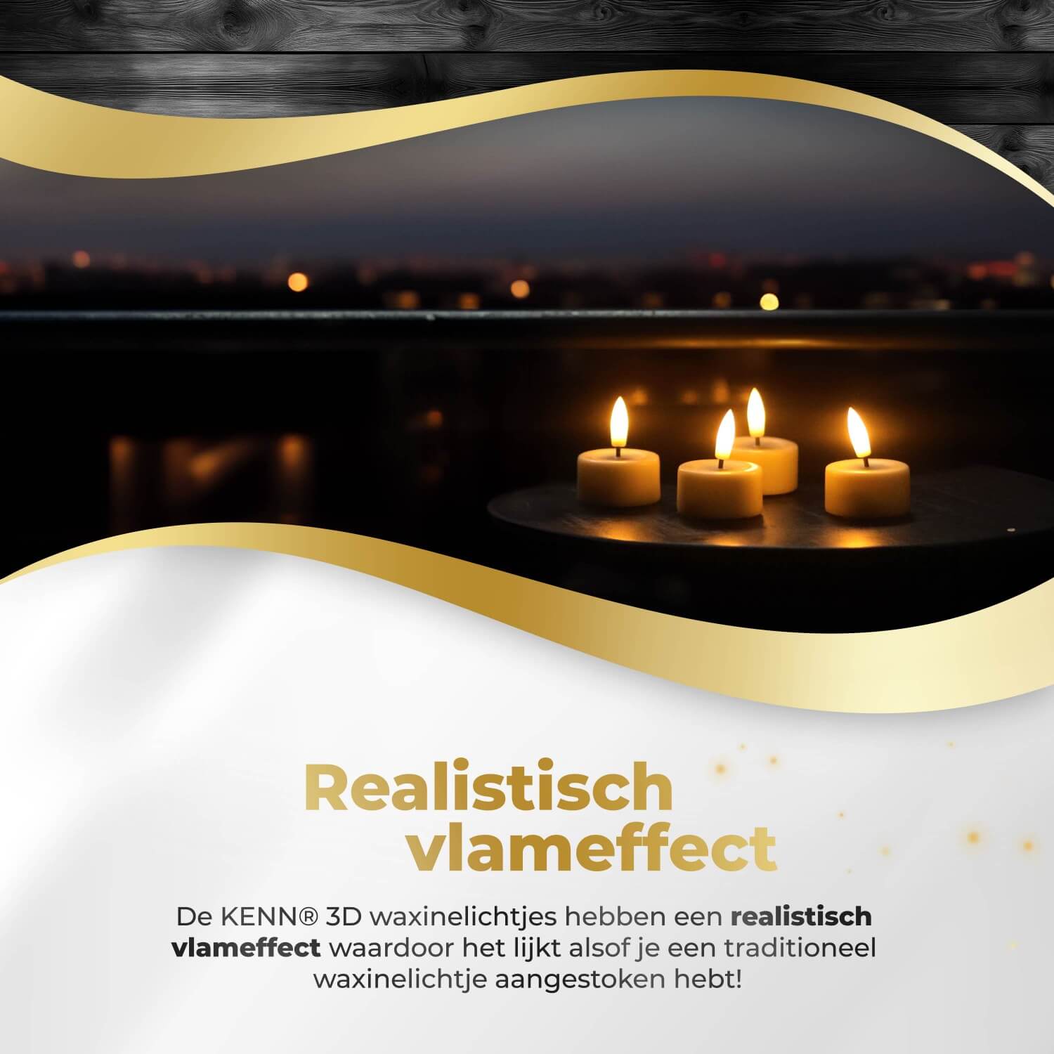 10-delige set ivoorkleurige LED waxinelichtjes op batterijen van KENN® met afstandsbediening. Deze luxe nep kaarsen – ook wel LED theelichten of battery-powered tealights genoemd – hebben een natuurgetrouwe ivoorkleur en een flikkerend warm wit vlameffect. Perfect voor sfeervolle tafeldecoratie, bruiloften, horeca, restaurants en veilig thuisgebruik zonder vuur of rook. De kaarsjes werken op CR2450 batterijen (inbegrepen) en kunnen op afstand worden bediend.