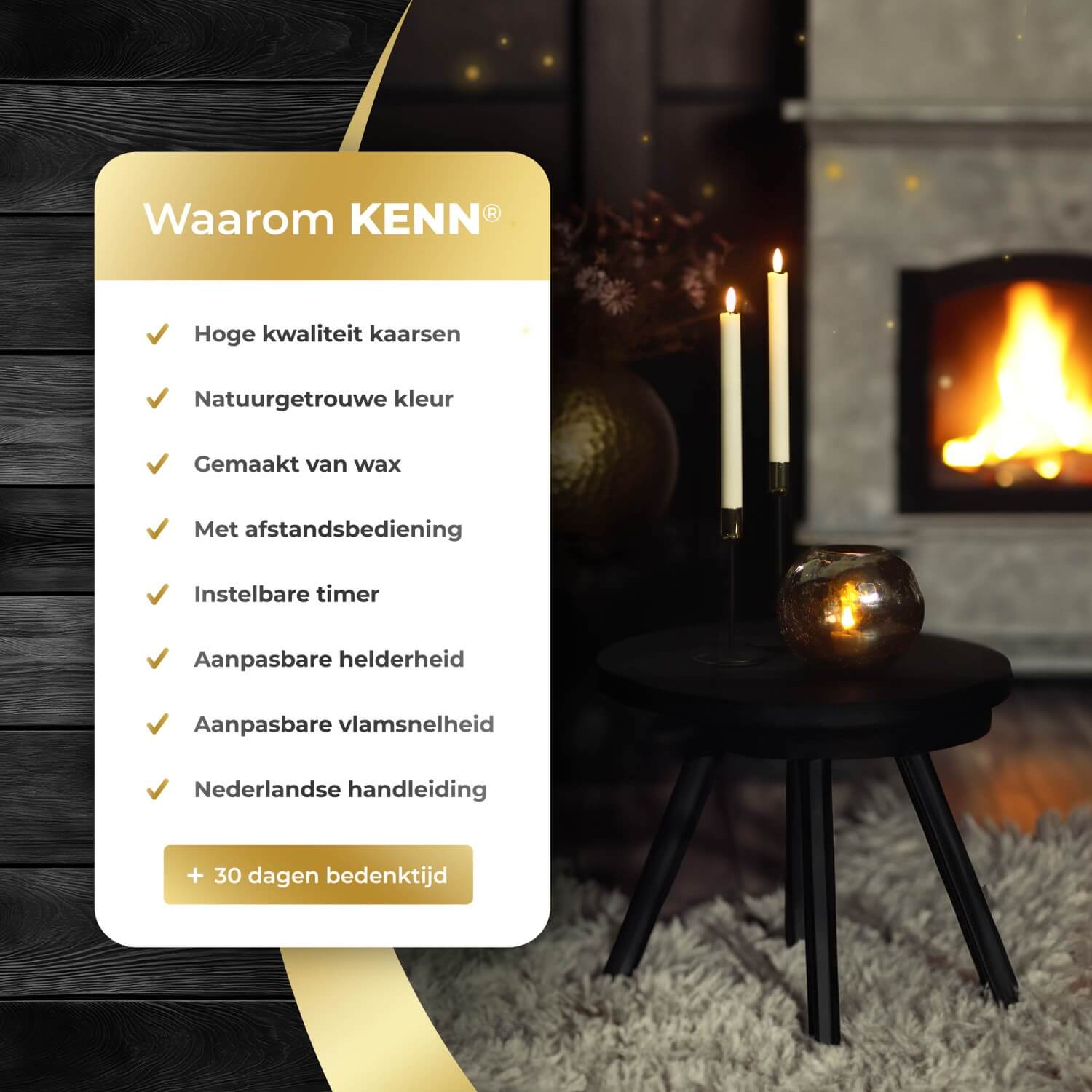 2-delige set ivoorkleurige LED dinerkaarsen op batterijen van KENN®, met afstandsbediening. Deze elegante nep kaarsen – ook wel bekend als LED kaarsen of battery-powered taper candles – zijn gemaakt van echt wax en geven een flikkerend warm wit licht dat lijkt op een echte vlam. De zachte ivoorkleur past perfect in elk interieur en is ideaal voor sfeervolle tafeldecoratie, diners, feestdagen, horeca of bruiloften. Werkt op batterijen (inbegrepen) en is eenvoudig te bedienen met de afstandsbediening.