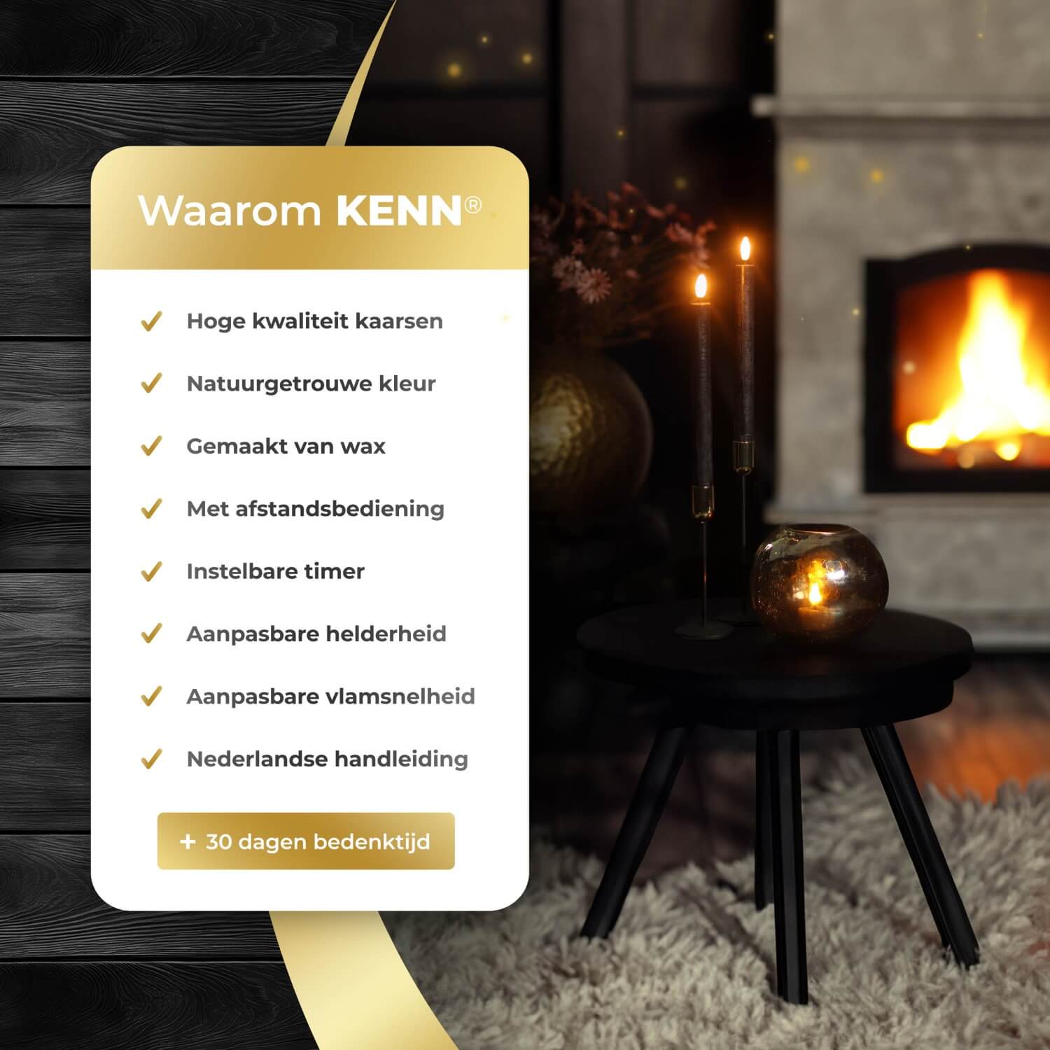 2-delige set zwarte LED dinerkaarsen op batterijen van KENN® met afstandsbediening. Deze stijlvolle nep kaarsen – ook bekend als LED kaarsen of battery-powered taper candles – zijn gemaakt van echt wax en geven een flikkerend warm wit licht dat doet denken aan echte vlammen. De elegante zwarte kleur zorgt voor een luxe en modern accent aan elke tafelsetting, perfect voor diners, events, horeca of interieurdecoratie. Werkt op batterijen (meegeleverd) en is eenvoudig te bedienen met de afstandsbediening.