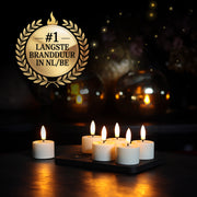 (PRE-SALE) KENN® GlowPro Oplaadbare 3D Waxinelichtjes - Set van 6 - Met Afstandsbediening