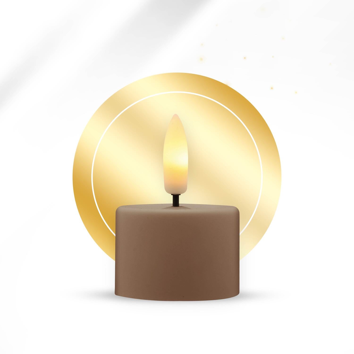 KENN® GlowPro™ Oplaadbaar Waxinelichtje – Caramel – Los Waxinelichtje
